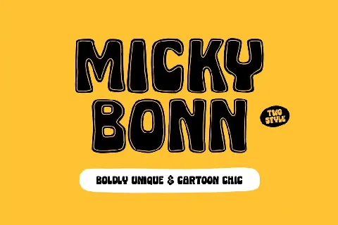 Micky Bonn Inline font