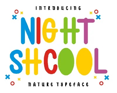 Night Shcool font