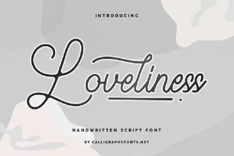 Loveliness Handwriting font