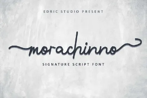 Morachinno Signature font