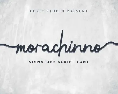 Morachinno Signature font