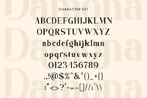 Damona font