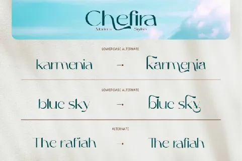 Chefira font