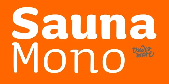 Sauna Mono Pro Family font