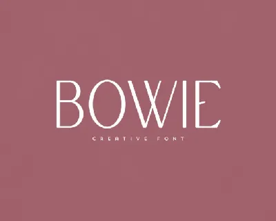 Bowie font