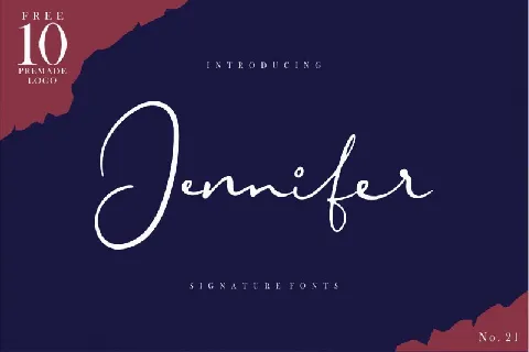 Jennifer Signature font