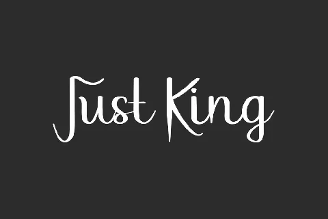 Just King Demo font
