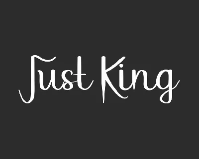 Just King Demo font