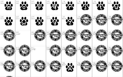 Kitty Paw Demo font