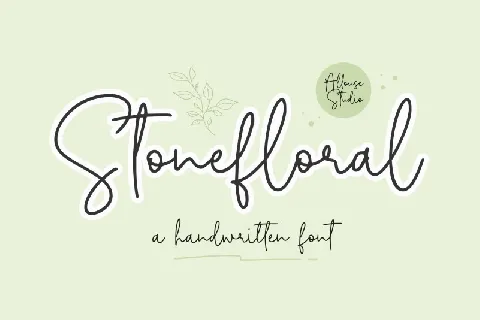 Stonefloral font