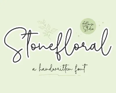 Stonefloral font