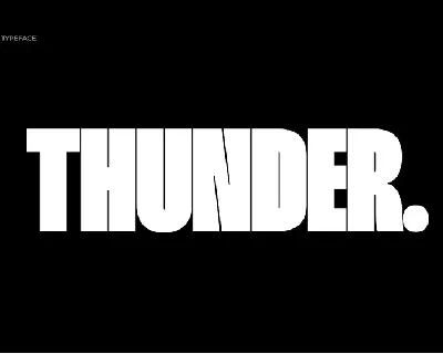 Thunder Family font