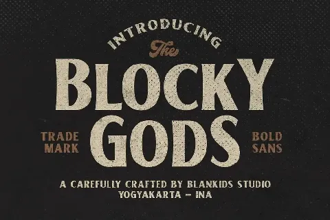 Blocky Gods font