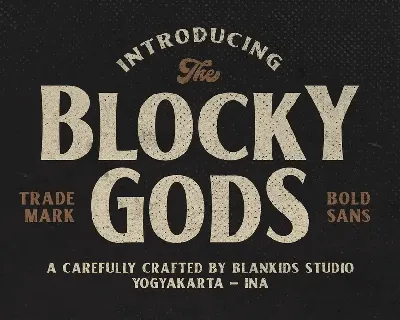 Blocky Gods font