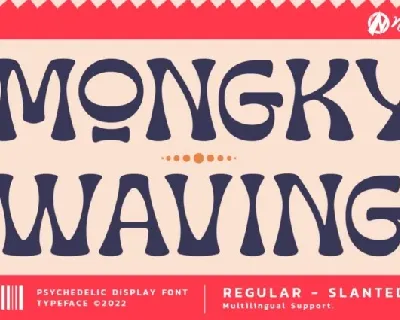 Mongky Waving font