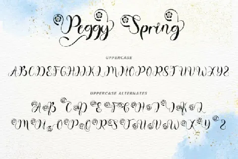 Peggy Spring font