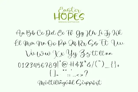Easter Hopes Script font