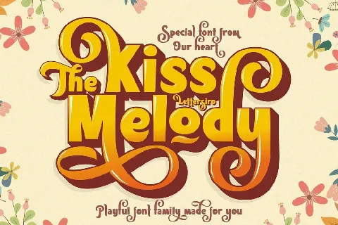 Kiss Melody font