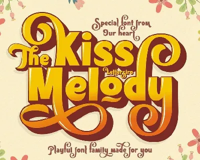 Kiss Melody font