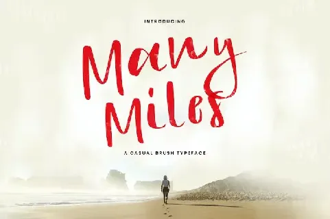 Many Miles font