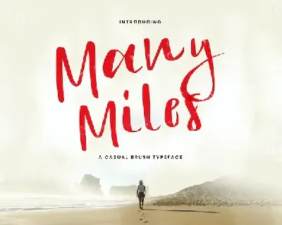 Many Miles font