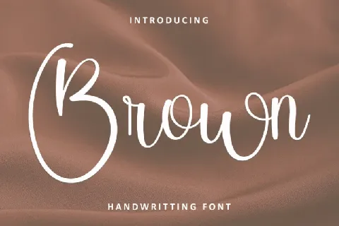 Brown font