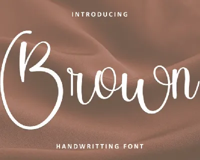 Brown font