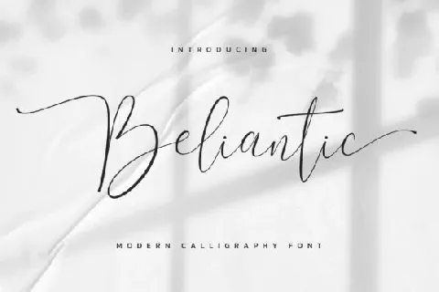 Beliantic Script font