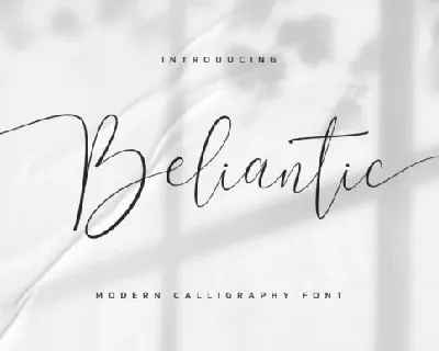 Beliantic Script font