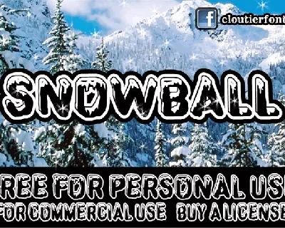 CF SnowBall font