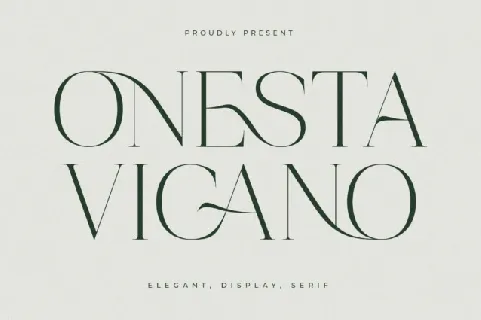 Onesta Vigano font