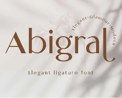 Abigral font