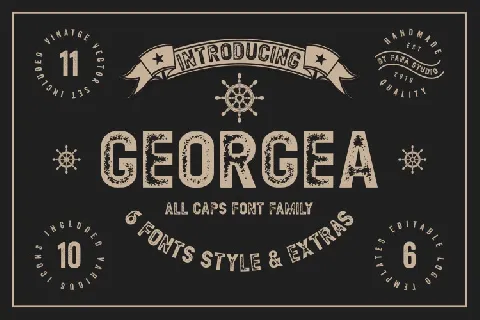 GEORGEA Typeface font