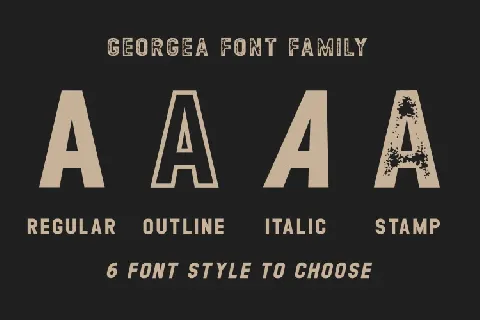 GEORGEA Typeface font