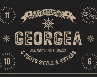 GEORGEA Typeface font