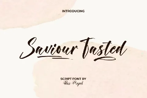 Saviour Tasted font