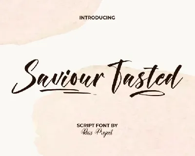 Saviour Tasted font