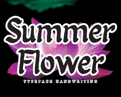 Summer Flower Script font