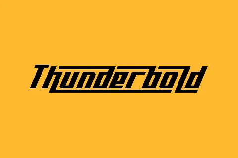 Thunderbold Typeface font