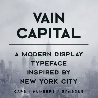 Vain Capital Typeface font
