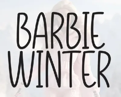 Barbie Winter Display font
