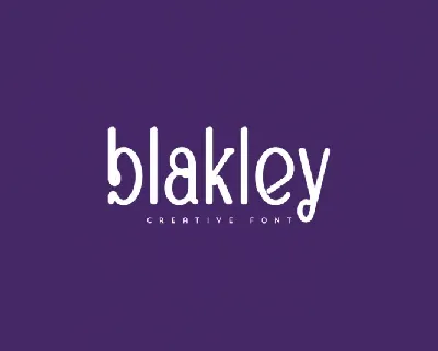 Blakley Display font