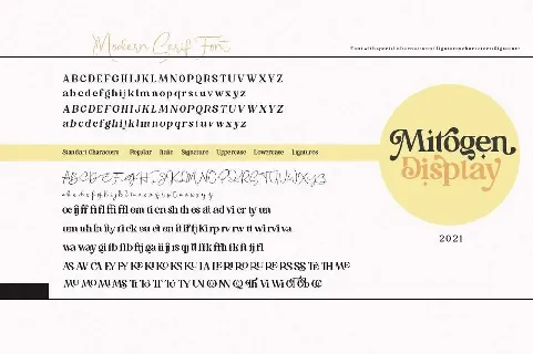 Mitogen Display font