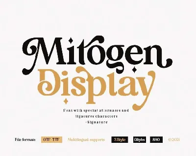 Mitogen Display font