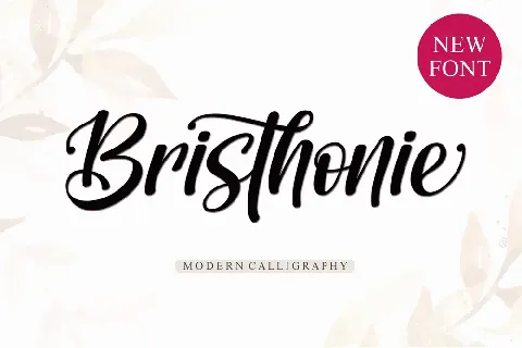 Bristhonie Italic - Personal Us font