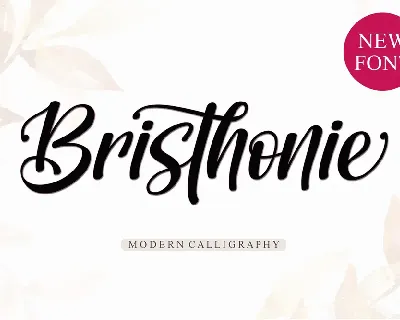 Bristhonie Italic - Personal Us font