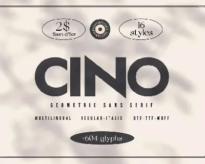 Cino font