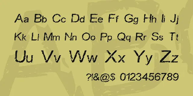 Carbonized Timber font