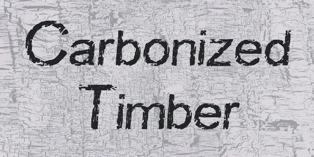 Carbonized Timber font