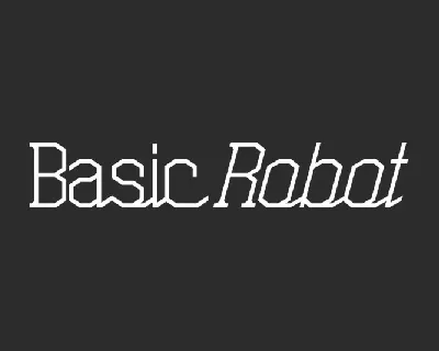 Basic Robot font